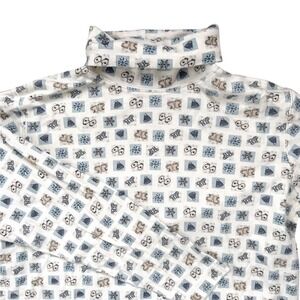 Vintage Winter Holiday Turtleneck Petite Medium